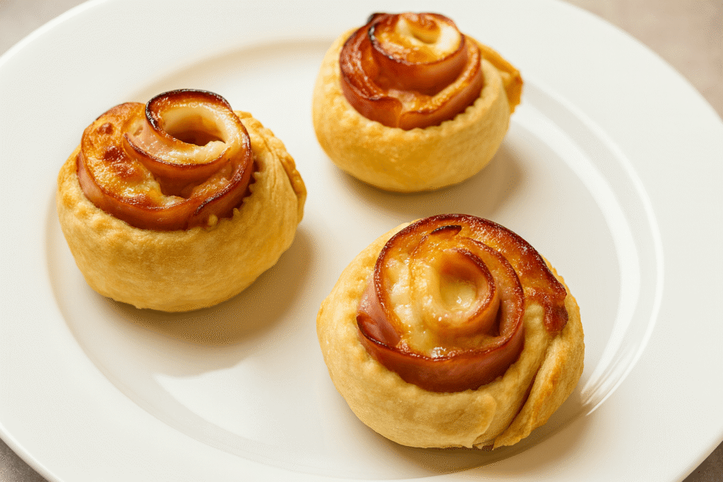 mini ham cheese rolls