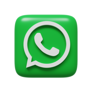 whatsapp logo 3d render free png